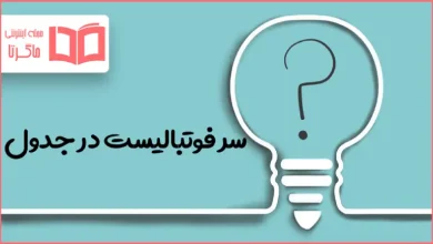 سر فوتبالیست در جدول