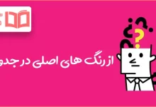 از رنگ های اصلی در جدول