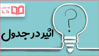 اثیر در جدول