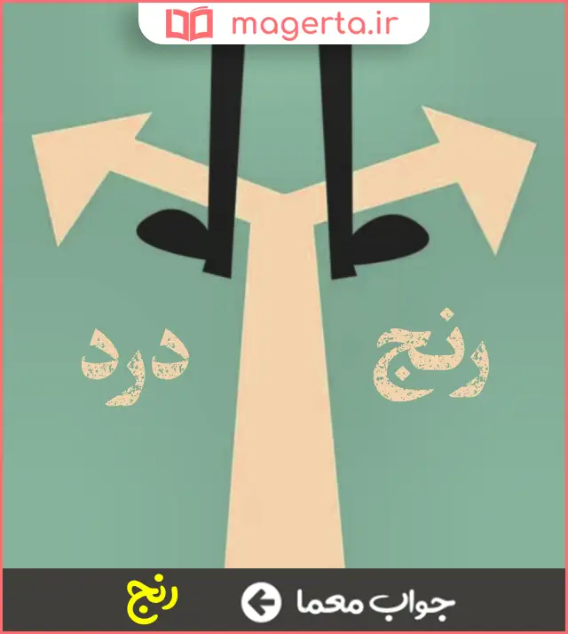 جواب معما درد و الم در جدول