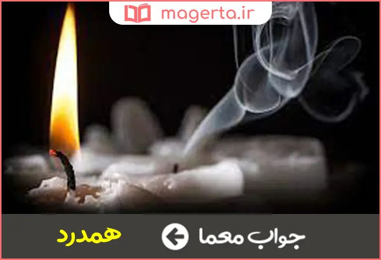 جواب معما شریک غم در جدول