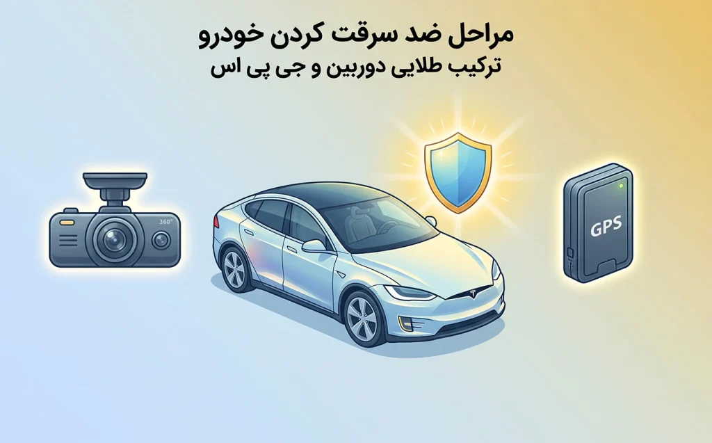 مراحل ضد سرقت کردن خودرو؛ ترکیب طلایی دوربین و جی پی اس