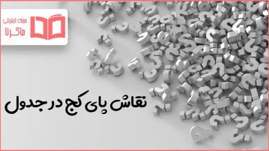 نقاش پای کج در جدول