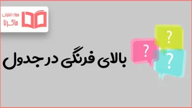 بالای فرنگی در جدول