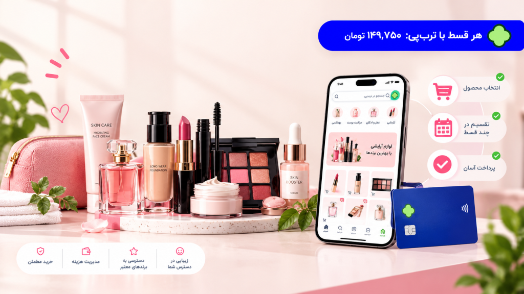 چطور با ترب پی لوازم آرایشی را قسطی بخریم؟