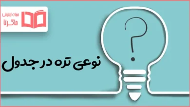 نوعی تره در جدول