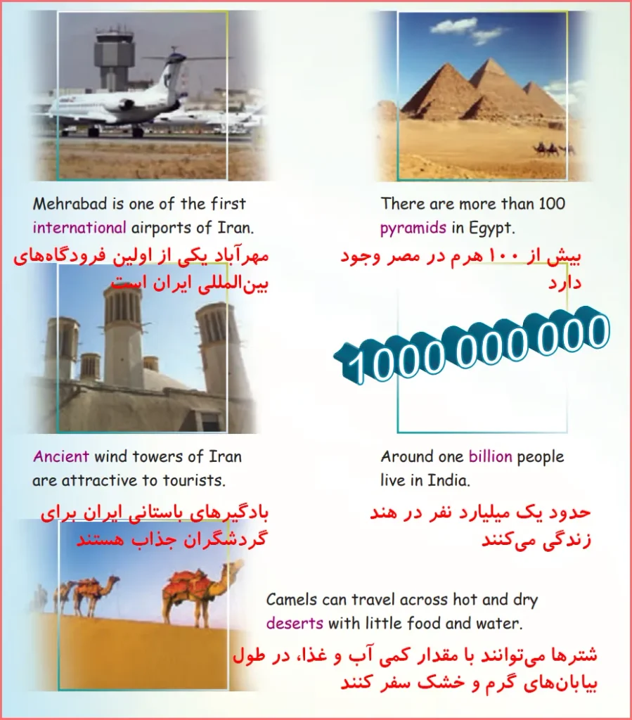 پاسخ و معنی New Words and Expressions صفحه ۴۷ درس ۲ انگلیسی یازدهم فنی