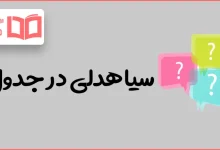 سیاهدلی در جدول