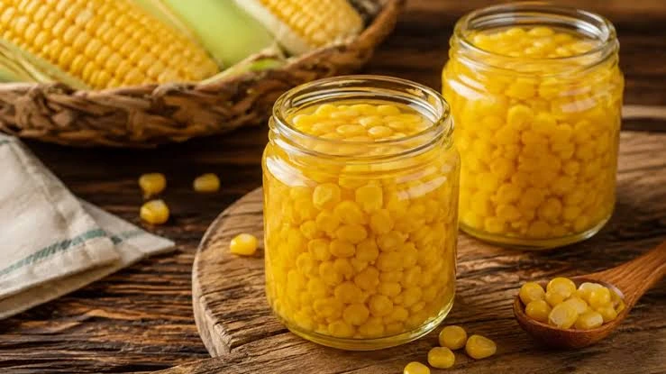 مواد لازم برای تهیه ترشی ذرت دانه‌شده