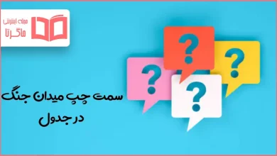 سمت چپ میدان جنگ در جدول