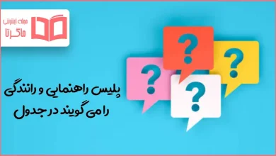 پلیس راهنمایی و رانندگی را می گویند در جدول