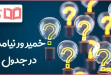 خمیر ور نیامده در جدول